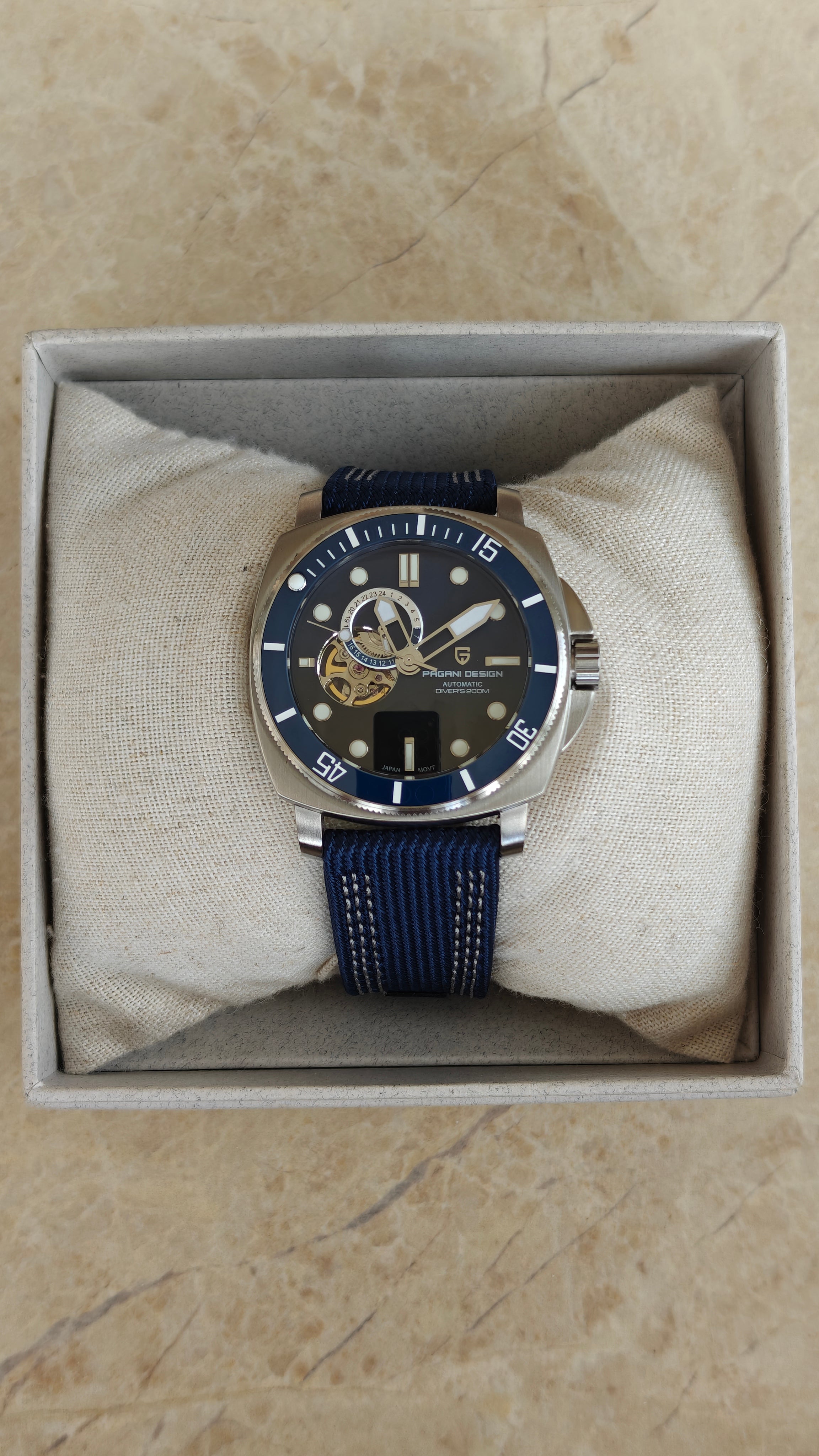 Pagani Design PD‑1736 - Homenaje a Panerai Submersible - Azul