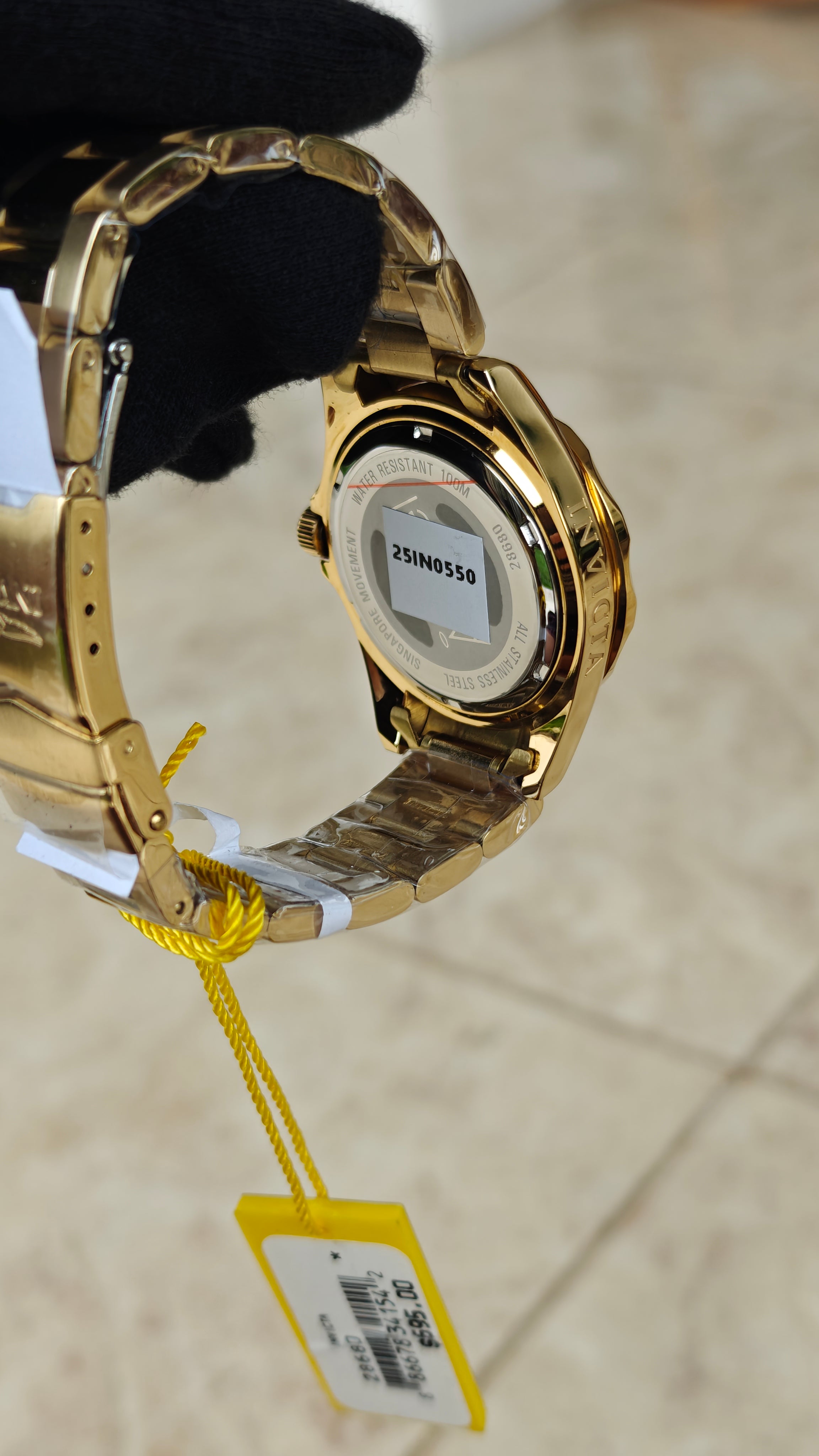 Invicta Angel Crystal Gold Dial Ladies 28680