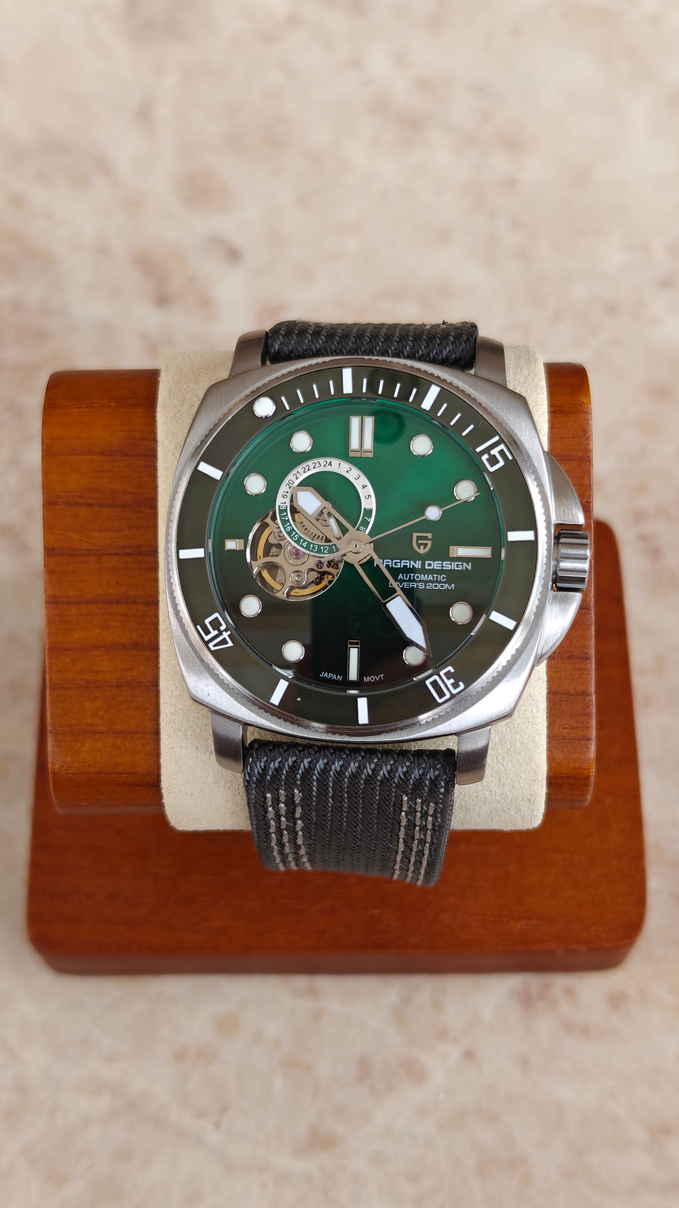 Pagani Design PD‑1736 Homenaje a Panerai Submersible - Verde