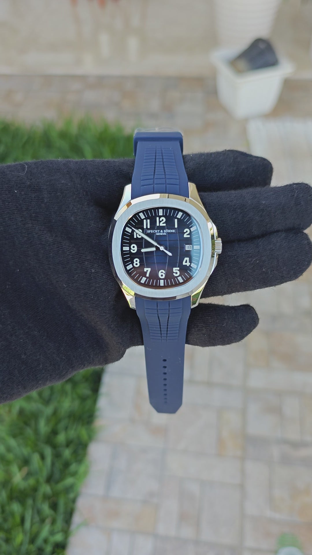 Specht & Söhne SP0008 – Homenaje al Patek Philippe Aquanaut Azul