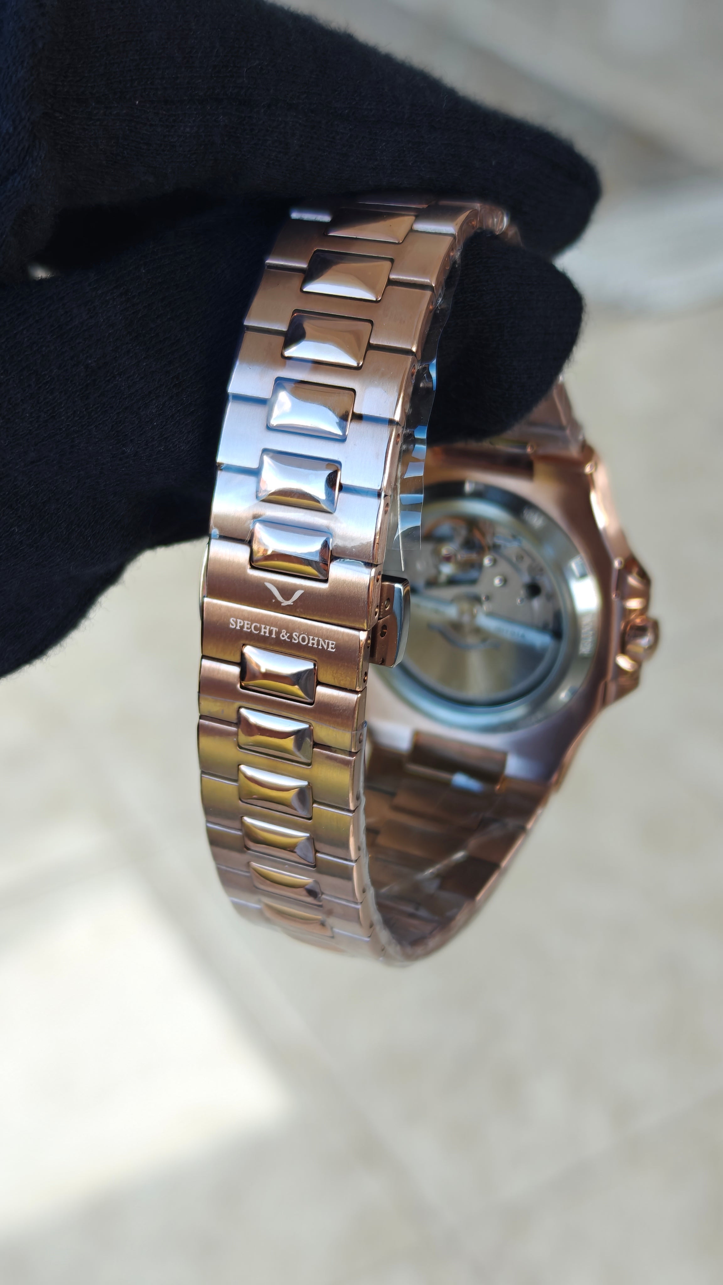 Specht & Söhne SP0002 – Homenaje al Patek Philippe Nautilus Oro Rosa