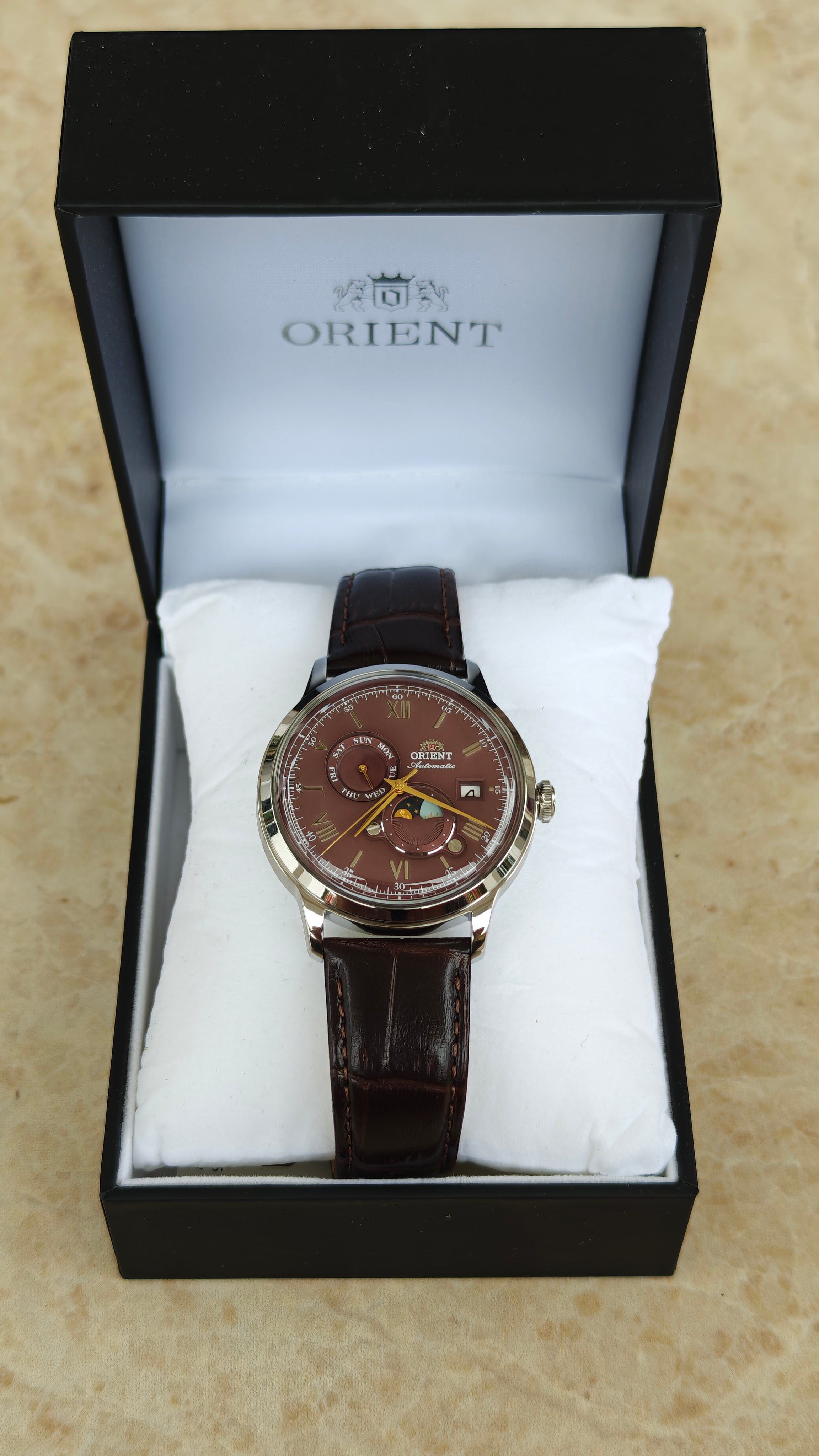 Orient Sun & Moon Bordeaux Automatic