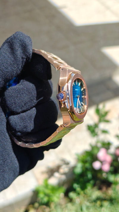 Pagani design PD-1728  (Homenaje al Patek Philippe Nautilus Oro Rosa)