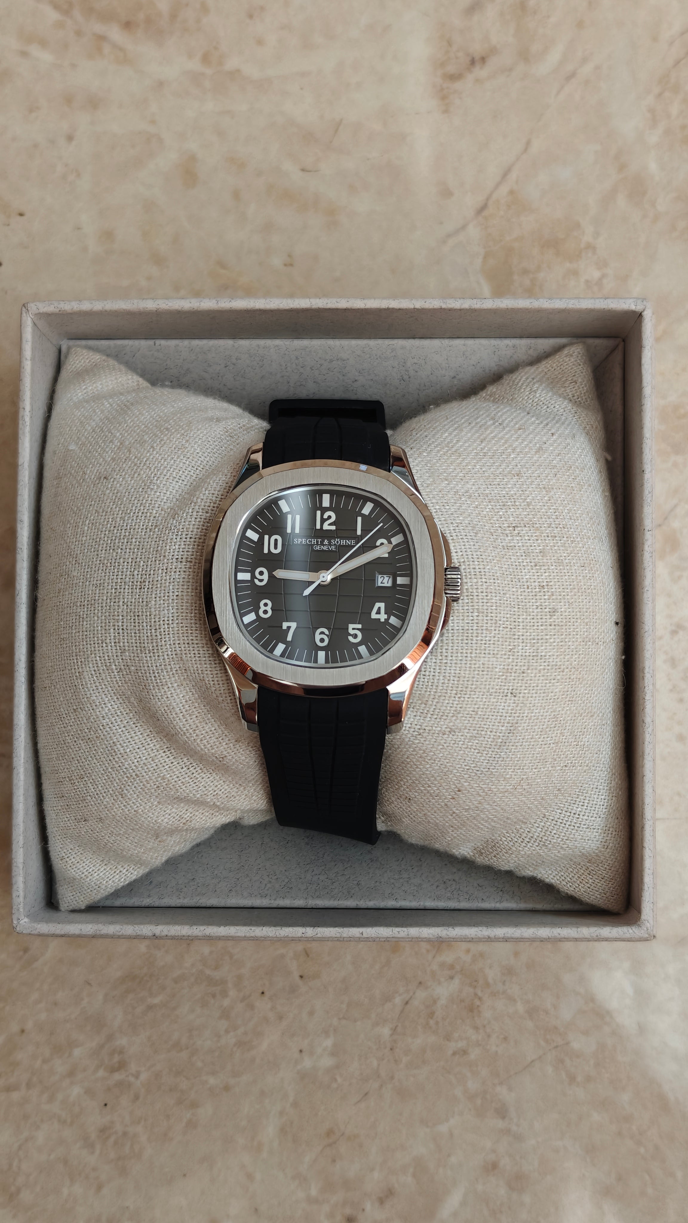 Specht & Söhne SP0008 – Homenaje al Patek Philippe Aquanaut negro