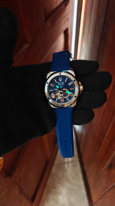 Bulova Marine Star 98A282 – Automático Blue & Silver
