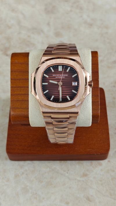 Specht & Söhne SP0002 – Homenaje al Patek Philippe Nautilus Oro Rosa