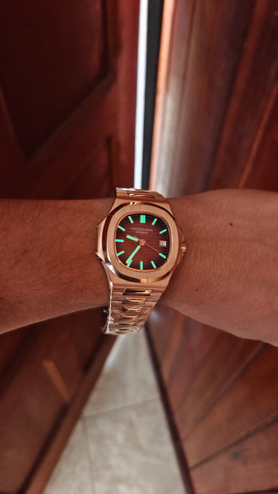 Specht & Söhne SP0002 – Homenaje al Patek Philippe Nautilus Oro Rosa