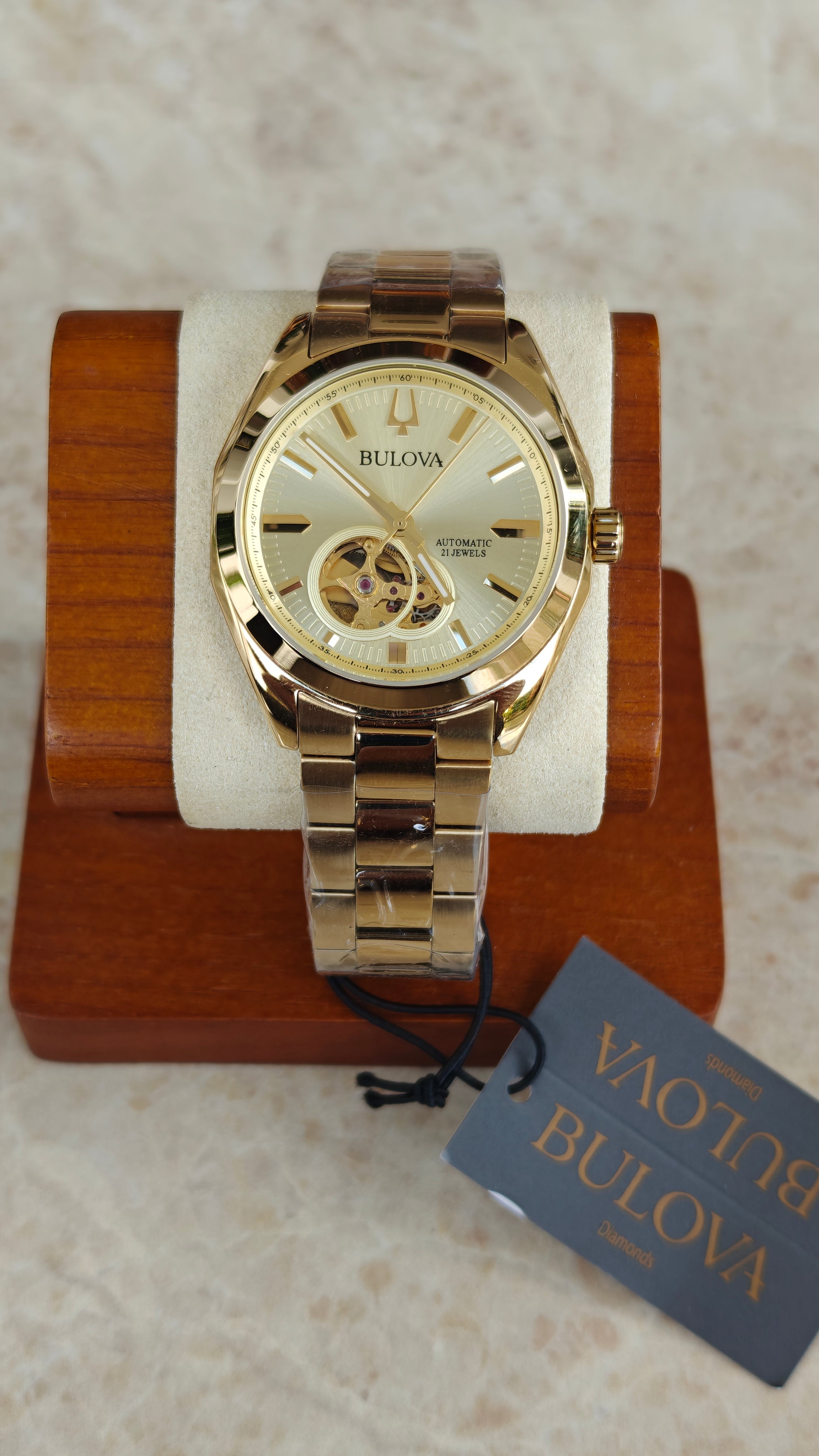 Bulova Surveyor 97A182 Automatic Gold