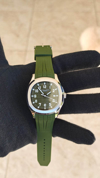 Specht & Söhne SP0008 – Homenaje al Patek Philippe Aquanaut verde