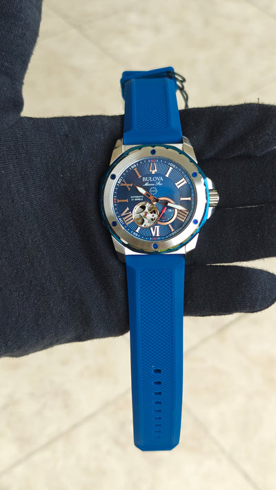 Bulova Marine Star 98A282 – Automático Blue & Silver