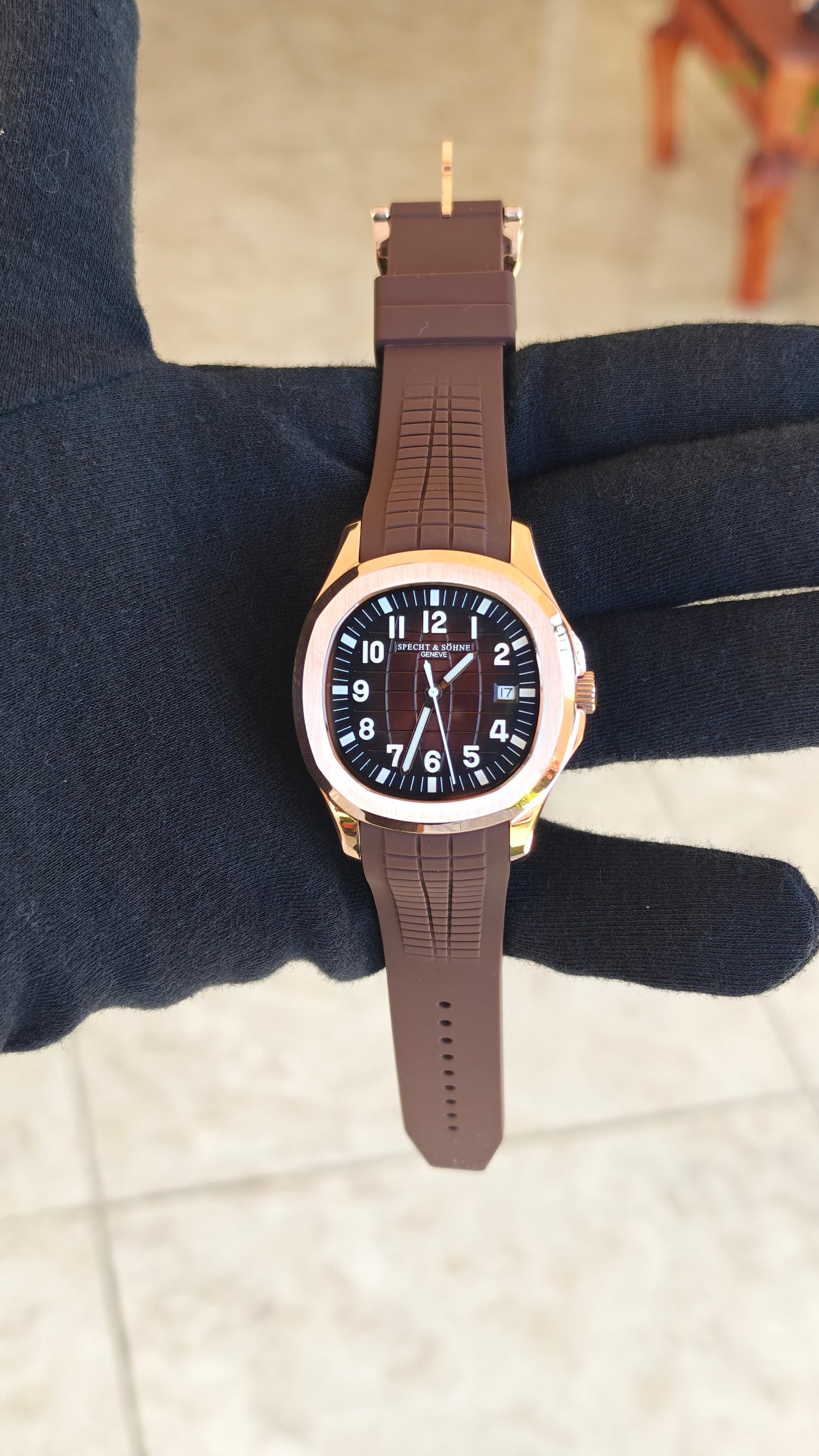 Specht & Söhne SP0008 – Homenaje al Patek Philippe Aquanaut oro rosa