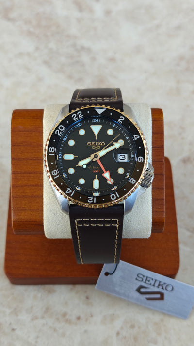 Seiko 5 Sports SSK036K1 – GMT Black & Gold