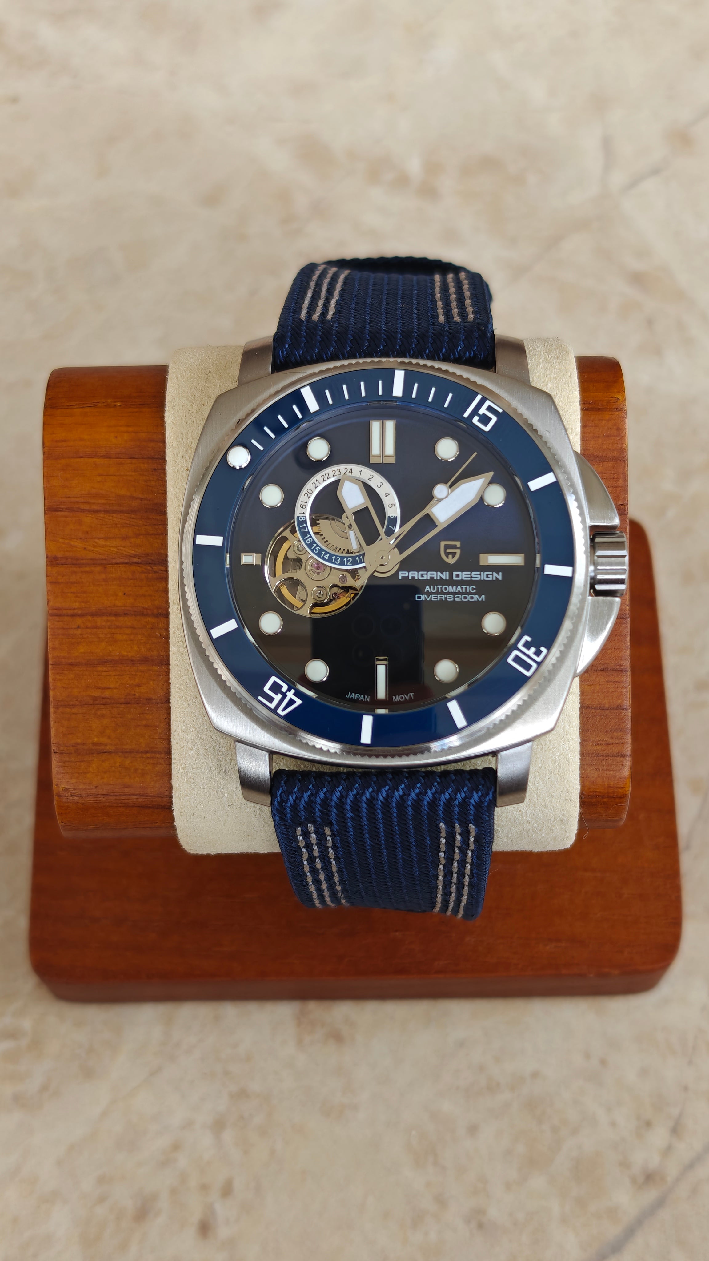 Pagani Design PD‑1736 - Homenaje a Panerai Submersible - Azul