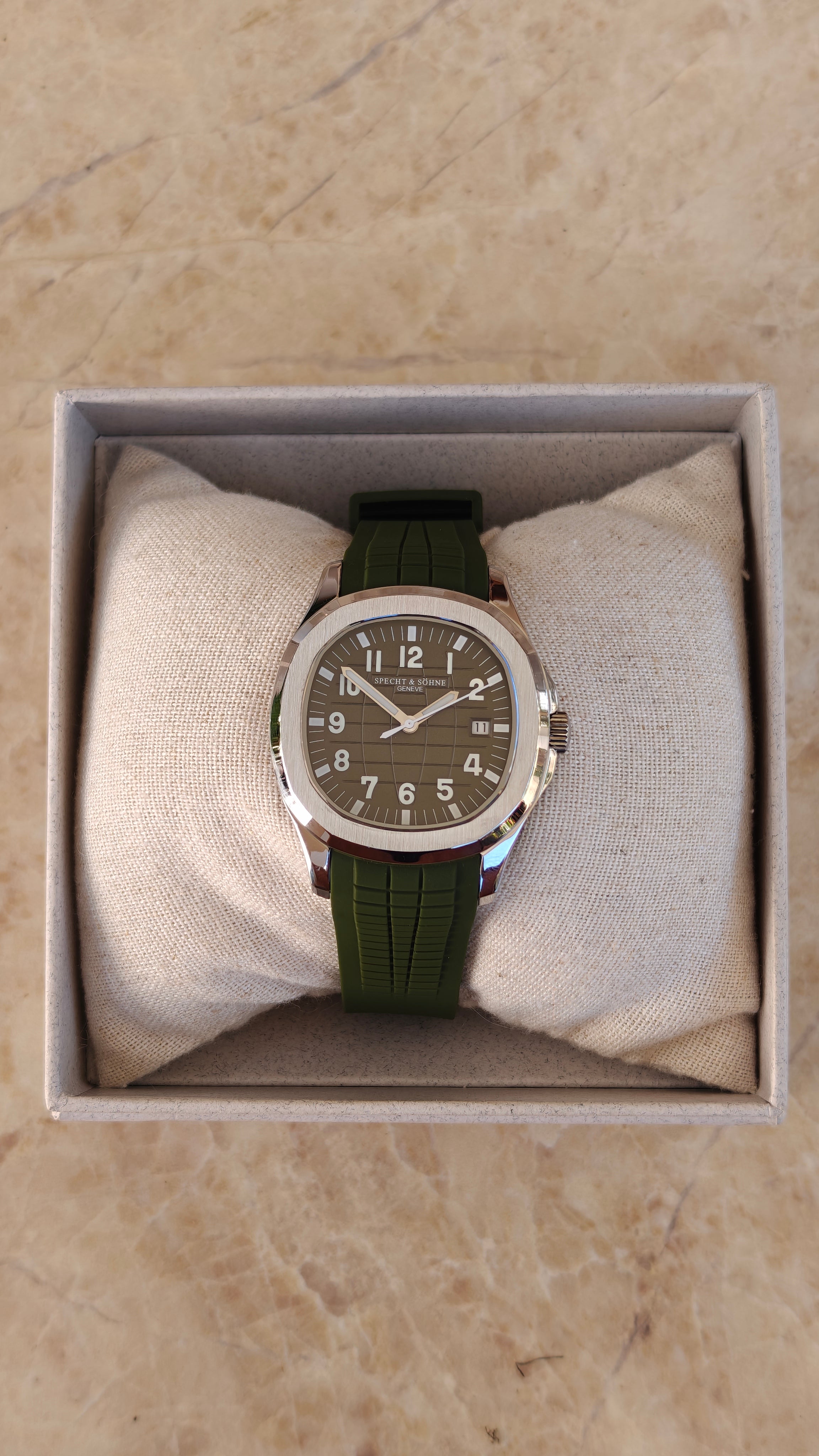 Specht & Söhne SP0008 – Homenaje al Patek Philippe Aquanaut verde