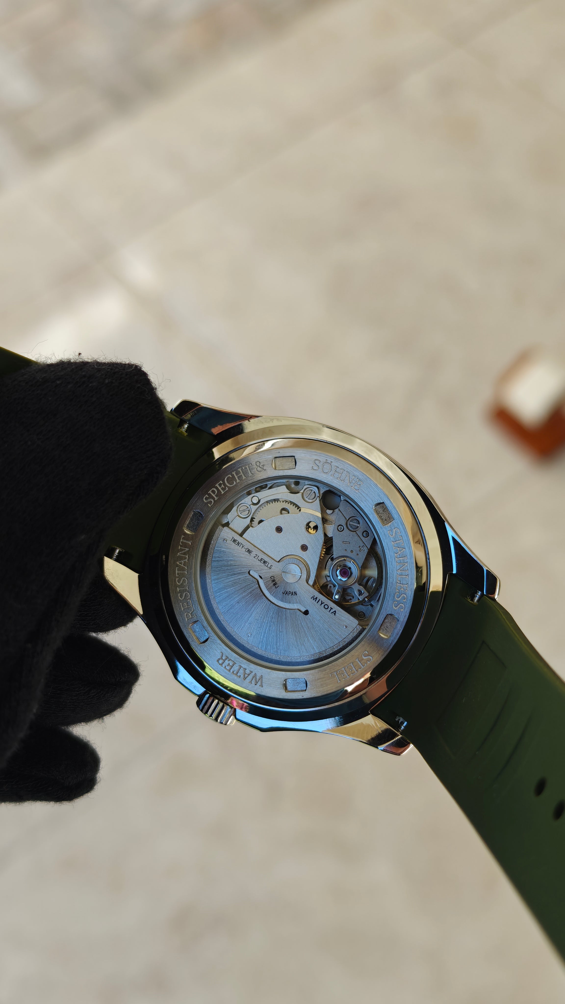 Specht & Söhne SP0008 – Homenaje al Patek Philippe Aquanaut verde