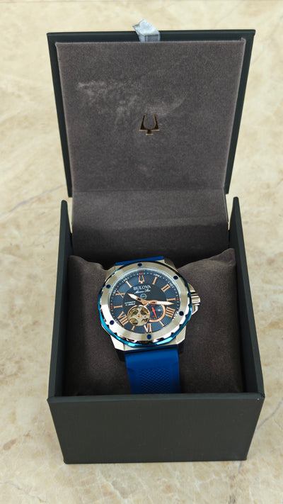 Bulova Marine Star 98A282 – Automático Blue & Silver
