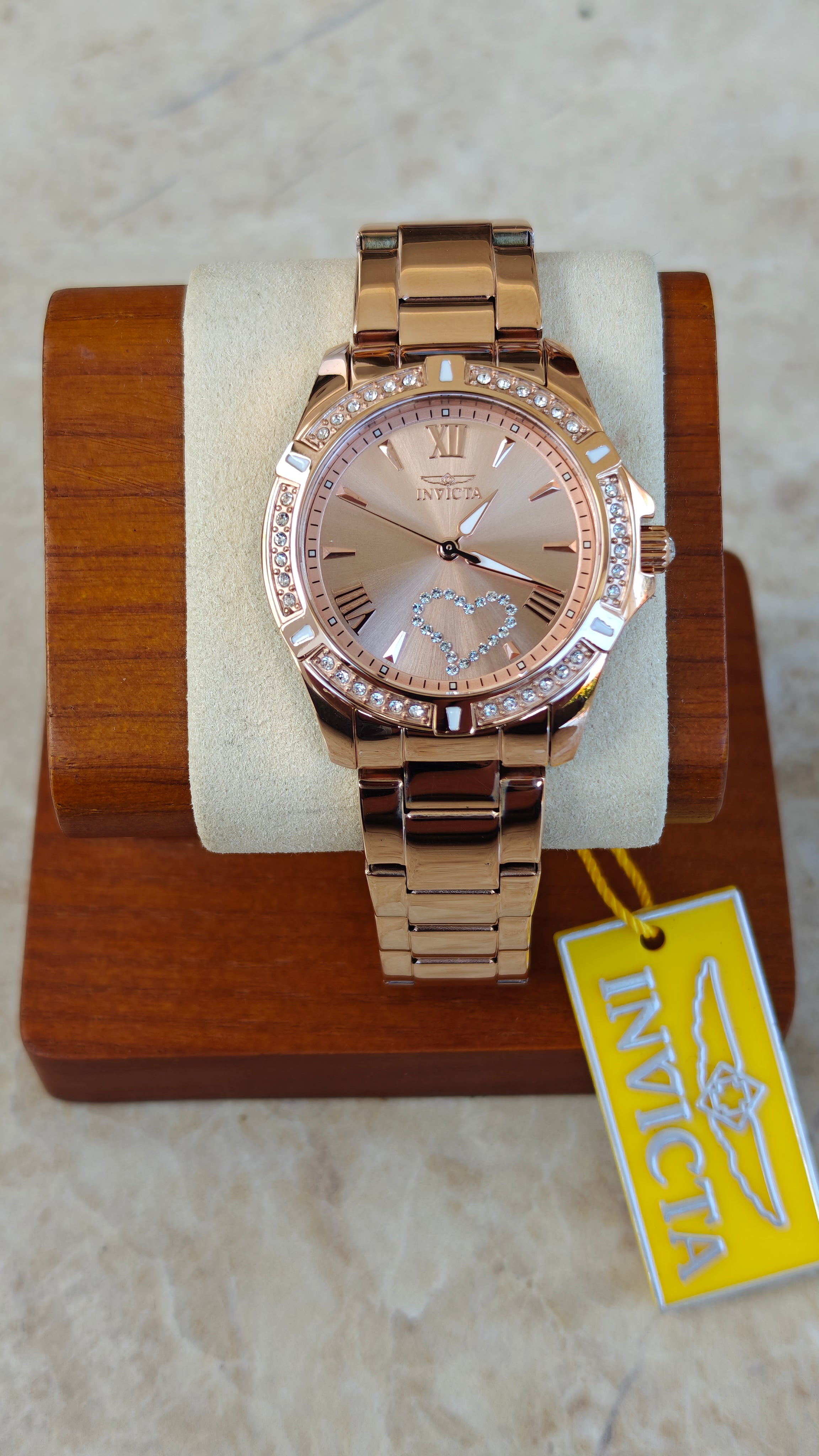 Invicta Angel 49843 – Quartz Rose Gold Crystal