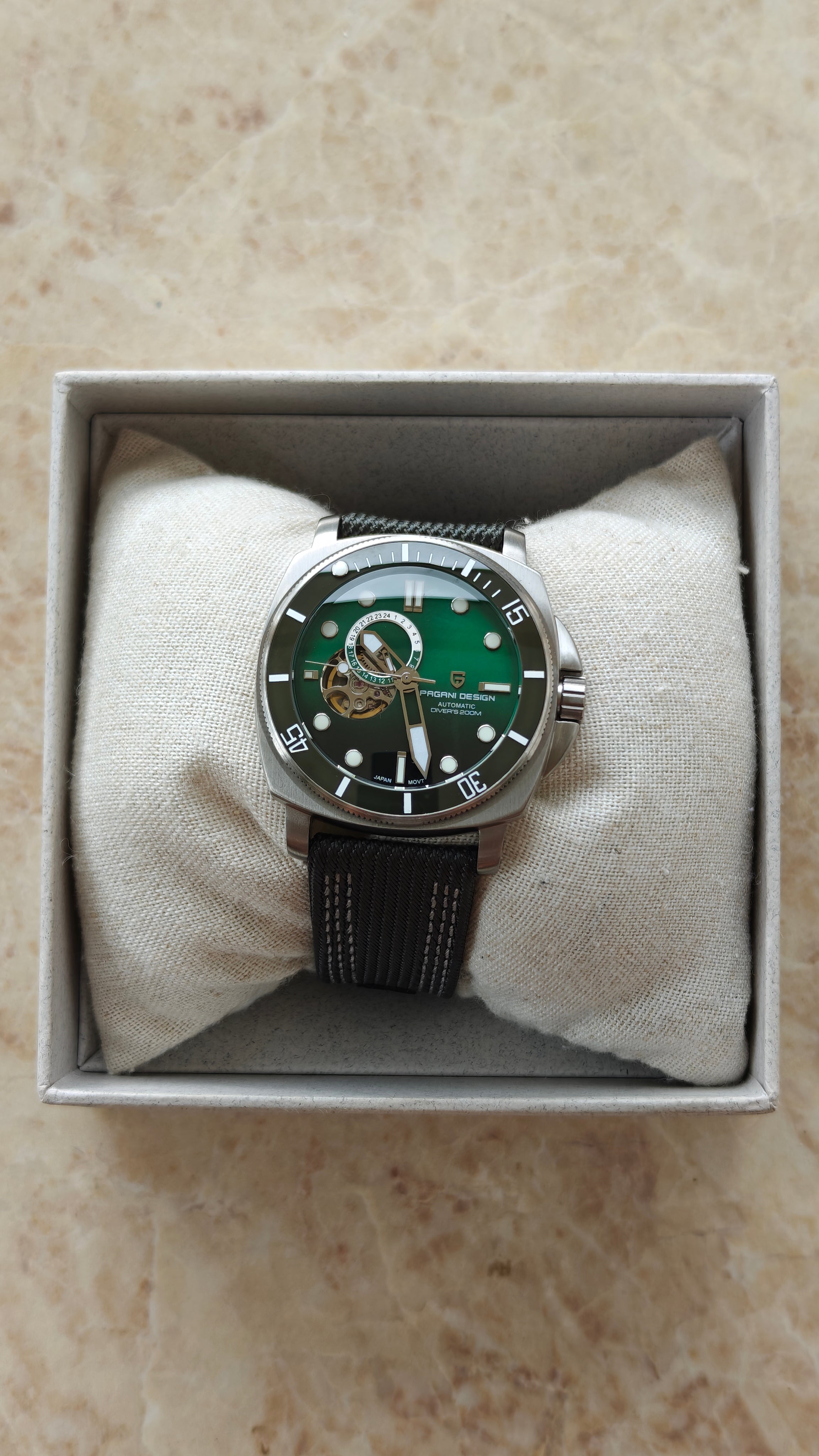 Pagani Design PD‑1736 Homenaje a Panerai Submersible - Verde